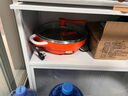 多星專賣店山東多星電煎鍋家用不沾鍋電餅鐺多功能電鍋304不銹鋼平底煎烙餅鍋 多星六代不銹鋼電煎鍋【33cm橘色】 曬單實(shí)拍圖