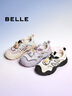 百麗（Belle）舒適運動鞋女25夏新商場款厚底透氣涉水休閑鞋D7B1DBK5 杏色 39 (245mm) 曬單實拍圖