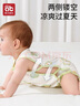 愛(ài)貝迪拉嬰兒背心男女童夏季薄款寶寶琵琶衣新生兒純棉無(wú)袖透氣連體吊帶衫 【7A抗菌】貝麗莓兔 73cm 曬單實(shí)拍圖
