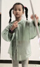 馬卡樂（MARCOLOR）童裝女童夏款防曬衣三件套冰絲套裝大童洋氣外套 牛油果綠  140 曬單實拍圖