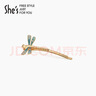 She's茜子藍(lán)蜓集序手工滴油漸變蜻蜓浪漫發(fā)卡邊夾七夕禮物送女友 曬單實(shí)拍圖