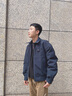 波司登（BOSIDENG）25新款輕薄羽絨服男女情侶短款90絨翻領(lǐng)巴恩風(fēng)保暖夾克B250135333 航線藍(lán)|5A03 M 175/96A 體重約140-155斤 曬單實拍圖