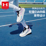 安德瑪（Under Armour）男女大童網(wǎng)面透氣高彈防滑束帶體考跑步鞋2511104 淺紫  37.5  曬單實拍圖