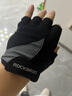 洛克兄弟（ROCKBROS） 騎行手套自行車半指夏季戶外手套男女款短指騎車手套騎行裝備 S030 黑色 SBR掌墊  XL 曬單實拍圖