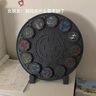 沐潼熊成龍歷險記十二生肖符石擺件 已上色單面符咒多色卡通動漫二次元 十二生肖+符咒盤一套 曬單實拍圖