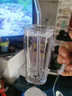 鴻志靜選德國品質(zhì)吸管玻璃杯帶把手杯子女新款2025高顏值喝水杯辦公室 【1只裝】光面方杯+蓋+吸管 曬單實(shí)拍圖