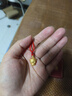 中國(guó)黃金（CHINA GOLD）足金3D硬金十二生肖蛇黃金吊墜送女友老婆七夕節(jié)情人節(jié)禮物 可愛(ài)豬 約2.2g（贈(zèng)金色銀鏈） 曬單實(shí)拍圖