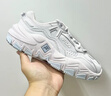 斐樂(lè)（FILA）官方掠奪者2女鞋男鞋情侶跑步鞋季老爹鞋時(shí)尚復(fù)古運(yùn)動(dòng)鞋 雨霧灰-NC【女款】 37.5 曬單實(shí)拍圖