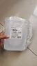 冰箱冷水壺塑料家用耐高溫涼水壺大容量冰箱涼水果水杯冷凍藏密封 純白 1個裝 1.8L 曬單實拍圖