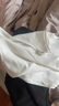 FitonTon吊帶背心女士華夫格打底內(nèi)搭寬肩帶無袖t恤遮副乳可外穿上衣夏白 曬單實拍圖