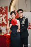 羅蒙（ROMON）新中式男士訂婚西服套裝國風(fēng)金領(lǐng)中山裝金竹刺繡男孩成人禮服西裝 新中式【外套+褲子】 XL （建議155-170斤） 曬單實(shí)拍圖