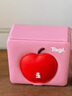 Tagi.蘋(píng)果壓縮餅干創(chuàng  )意小眾可愛(ài)首飾盒便攜雙層大容量收納盒新年禮物 粉色蘋(píng)果 曬單實(shí)拍圖