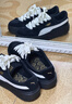 彪馬（PUMA）【厚底鞋】女經(jīng)典復(fù)古增高休閑鞋松糕鞋 PLATFORM 372613 黑色-白-01 37.5 曬單實(shí)拍圖