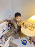 G.DUCKKIDS男童春秋套裝寶寶春裝三件套2024新款嬰兒春秋季兒童衣服1一4歲 MH小熊3D馬甲毛衣三件套白色 100 cm 建議2-3歲 曬單實(shí)拍圖