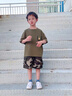 G.DUCKKIDS小黃鴨兒童迷彩服男童夏季套裝短袖褲子中小學生軍訓服夏令營衣服 軍綠 100 建議2~3歲【 90-100cm】cm 曬單實拍圖