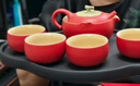 萬仟堂（Edenus）茶具高檔 功夫茶具套裝 陶瓷水果茶具柿子茶壺茶盤茶杯 事事如意 曬單實(shí)拍圖