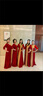 大合唱團體演出服裝女成人長裙2025新款舞臺歌頌指揮服合唱團禮服 紅色【金絲絨舞臺主持人】 2XL 曬單實拍圖