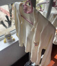 優(yōu)奇嬰兒衣服開(kāi)衫春秋款男童女童寶寶毛衣外套兒童毛衣上衣外出服 曬單實(shí)拍圖