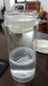 京東京造 水杯 運(yùn)動大容量兒童吸管杯子學(xué)生【Tritan】茶杯白550ml 曬單實拍圖
