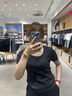 森馬（Semir）[商場同款]短袖T恤女短款涼感緊身2025夏大圓領(lǐng)上衣101325100006 曬單實(shí)拍圖
