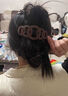 柏詩琳鯊魚夾安全替代品發(fā)卡一字扭夾女2025新款后腦勺盤發(fā)夾子發(fā)卡頭飾 咖色 曬單實(shí)拍圖