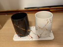 范爺家陶瓷漱口杯3件套裝情侶刷牙杯輕奢高端家用牙杯洗漱杯酒店牙缸 曬單實(shí)拍圖