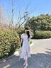 MAGIOPY國(guó)際奢侈品牌女裝高檔碎花連衣裙女夏季新款雪紡時(shí)尚印花連身裙子 粉紅色 S 曬單實(shí)拍圖