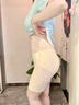 婷美高腰塑身提臀收腹褲女夏強力收小肚子收腰束腹美體塑形安全褲 【拉鏈+排扣雙重收腹】膚色 L 【建議重100-115斤】 曬單實(shí)拍圖
