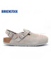 BIRKENSTOCK勃肯德國進口新品男女款牛皮絨面革Tokio包頭系踝拖鞋 石灰色窄版1028329 38 曬單實拍圖