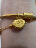 周六福福運金鎖足金999黃金吊墜女生日禮物計價(jià)A0411067不含鏈約1.36g 曬單實(shí)拍圖