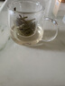 物生物（RELEA）茶杯女士茶水分離杯玻璃杯辦公泡茶杯子耐高溫花茶杯生日禮物 曬單實(shí)拍圖