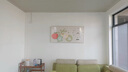 畫(huà)大芬餐廳裝飾畫(huà)大芬油畫(huà)村帶鐘表客廳掛鐘現代日式飯廳餐桌背景墻 平安喜樂(lè )+金框 50*100+水晶面 曬單實(shí)拍圖