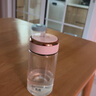 希諾單層玻璃杯女士學生高顏值泡茶杯子辦公室2025新款水杯生日禮物 9185玫瑰金310ML短萌款 曬單實拍圖