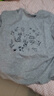 茵曼2025夏季女裝新款棉質(zhì)印花小清新圓領(lǐng)短袖T恤TEE上衣 格調(diào)灰  L 曬單實拍圖