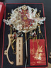 駱易家團扇新娘結(jié)婚雙面高級十里紅妝秀禾喜扇diy材料包成品 鳳凰于飛-成品（禮盒裝） 無規(guī)格 曬單實拍圖