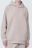 無(wú)印良品（MUJI）Labo 男女通用 不易沾水雙層編織 連帽運(yùn)動(dòng)衫 衛(wèi)衣無(wú)性別男式女式 灰色 S （165/84A） 曬單實(shí)拍圖