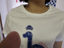 哈吉斯（HAZZYS）女裝 夏款女士大狗圖案圓領(lǐng)T恤衫女ASTSE0BBE52 米黃色OW M (160/84A 38) 曬單實拍圖