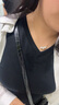 森馬（Semir）短袖t恤女短款修身圓領(lǐng)內(nèi)搭25夏涼感收腰V領(lǐng)上衣辣妹109325100006 曬單實拍圖