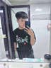 GOODBRAND全系列珍珠燙鉆刺繡輕奢時(shí)尚感g(shù)ood短袖T恤男女情侶潮服 黑色3D立體刺繡 L 曬單實(shí)拍圖