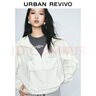 UR2025春季新款女戶外休閑大口袋連帽長(zhǎng)袖罩衫襯衫UYV250019 本白 (偏寬松) S 曬單實(shí)拍圖