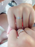 BOEAY一克拉莫桑鉆石純銀戒指女款情侶對(duì)戒求婚鉆戒男士結(jié)婚戒指鐘久久 【鉆戒禮盒】免費(fèi)刻字 曬單實(shí)拍圖