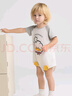 愛慕嬰幼奶皮衣貝克鴨/小豬佩奇中性嬰幼短袖無腿連體爬服抗菌a類寶寶衣服 貝克鴨 90cm （19-28斤） 曬單實拍圖