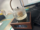 雅集茶具胡桃木電陶爐煮茶器 電茶爐燒水爐小型電茶爐1200W茶具配件 曬單實(shí)拍圖