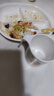 可可萌（COCOME）兒童餐具套裝寶寶輔食碗分格盤勺子?jì)雰核麓筛兴募锥Y盒橙色 曬單實(shí)拍圖