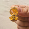 潮宏基 十二生肖黃金吊墜女寶盒百靈蛇花絲繡球本命年轉(zhuǎn)轉(zhuǎn)龍生日禮物女 生肖鼠 曬單實(shí)拍圖
