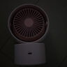 得力（deli）充電搖頭電風扇小風扇辦公室桌面風扇小型迷你便攜usb充電風扇宿舍戶外露營臺式搖頭電扇LK107粉 曬單實拍圖
