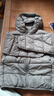 巴拉巴拉（BALABALA）童裝兒童羽絨服兩件套男童女童寶寶冬裝連帽外套 灰白色調(diào)00421 120 充絨量40g 曬單實(shí)拍圖