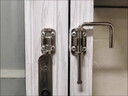 優(yōu)居萊免打孔90度旋轉門(mén)扣鎖谷倉推拉移門(mén)卡扣式插銷(xiāo)防盜門(mén)栓鎖具 多角度-銀色(送螺絲) 曬單實(shí)拍圖