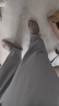 貓人休閑褲男士【冰氧吧5.0】春夏季薄款高端商務(wù)闊腿冰絲長(zhǎng)褲子男 曬單實(shí)拍圖