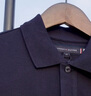 TOMMY HILFIGER【輕柔感】25夏季男高級撞色短袖/【輕奢感】鑲邊翻領(lǐng)商務(wù)T恤POLO 【織帶袖邊】藏青色DW5 M （推薦：135-150斤） 曬單實(shí)拍圖